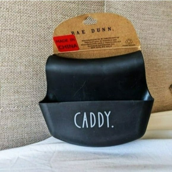 Rae Dunn Kitchen Sponge Caddy Two-Sided - Black - Picture 2 of 4